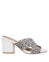 Buttero Woman Sandals White Size 8 Leather In White