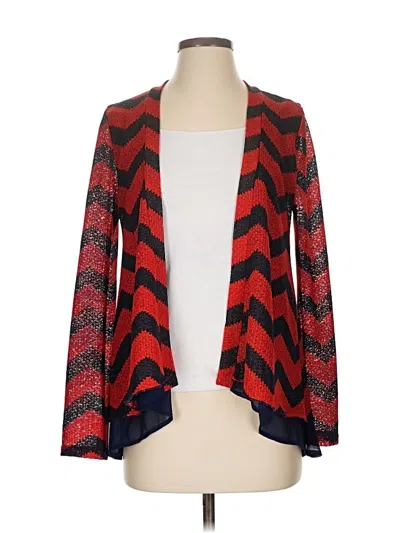 Pre-owned Buttons Cardigan Sweater In Red