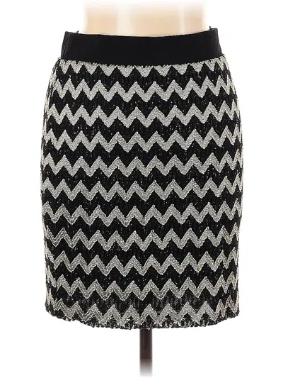 Pre-owned Buttons Casual Skirt In Black