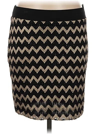 Pre-owned Buttons Casual Skirt In Black