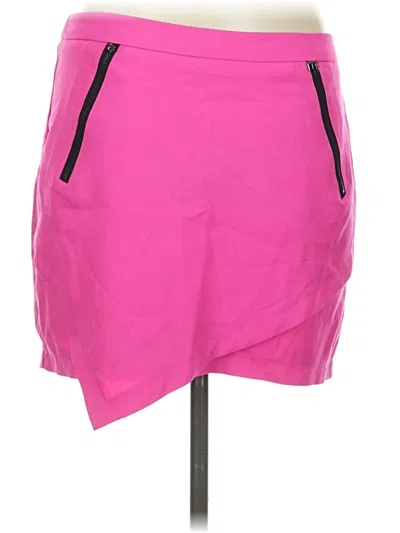 Pre-owned Buttons Casual Skirt In Pink