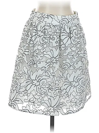 Pre-owned Buttons Casual Skirt In Silver