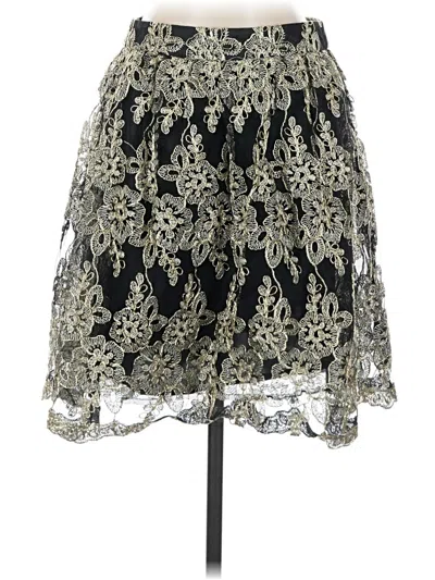 Pre-owned Buttons Casual Skirt In Silver