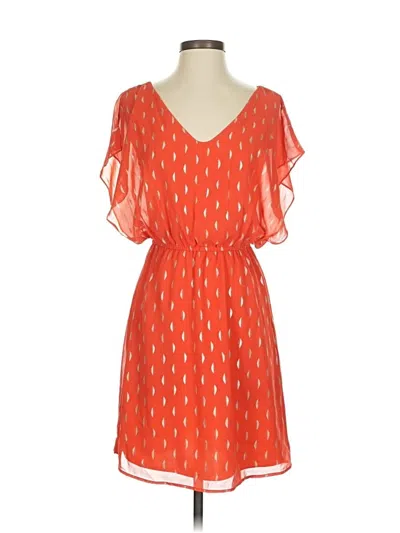 Pre-owned Buttons Cocktail Dress In Orange