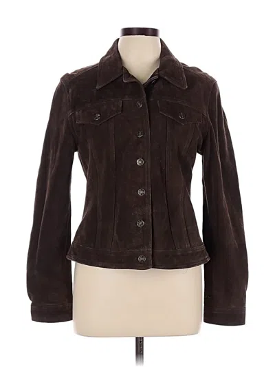 Pre-owned Buttons Jacket In Brown