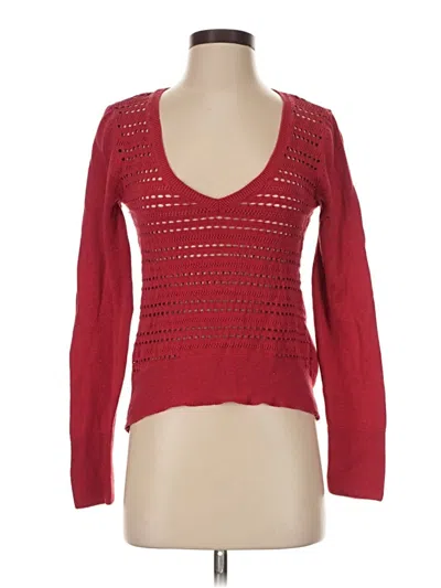 Pre-owned Buttons Pullover Sweater In Red