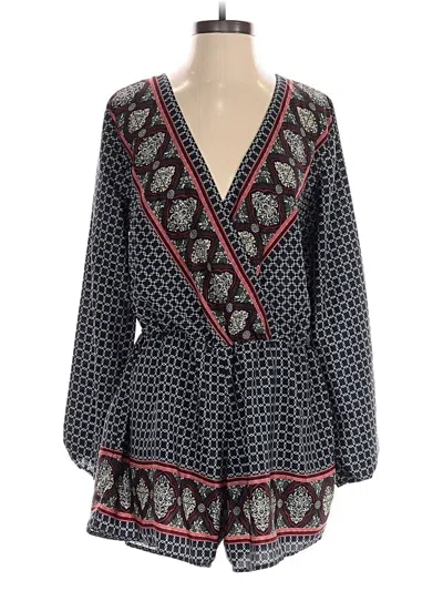 Pre-owned Buttons Romper In Blue