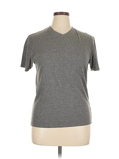 Pre-owned Buttons Short Sleeve T-shirt In Gray