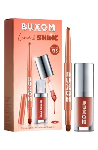 Buxom Line & Shine Lip Oil & Lip Liner Duo $53 Value In Transparent