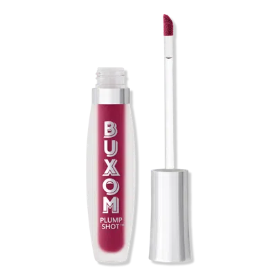 Buxom Plump Shot Plumping And Smoothing Lip Serum Gloss With Peptides And Hyaluronic Acid - Fuschia You
