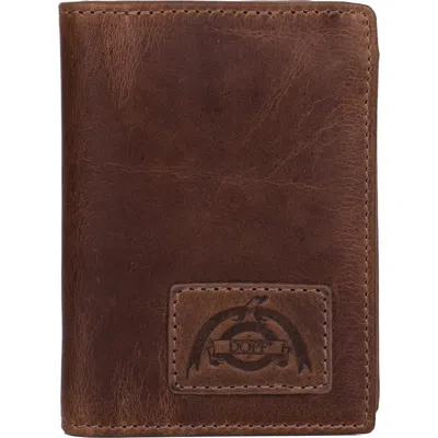 Buxton American Lodge Bifold Wallet In Cognac
