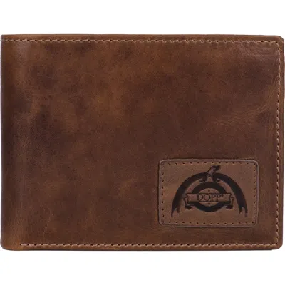 Buxton Dopp American Lodge Double Id Bifold Wallet In Cognac