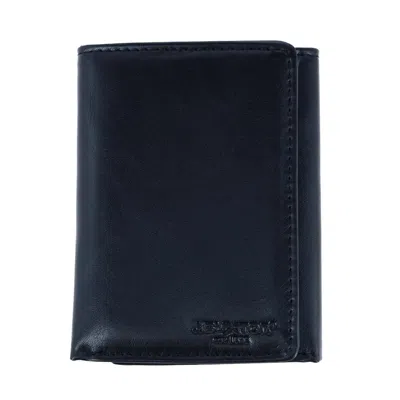 Buxton Men's Rfid Distressed Vegan Leather Trifold Wallet In Black