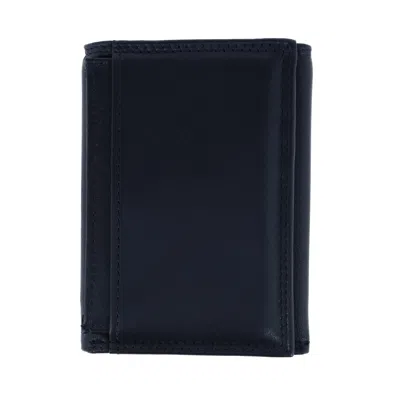 Buxton Men's Rfid Nappa Leather Removable Id Trifold Wallet In Black