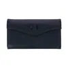 Buxton Women's Leather Long Bifold Organizer Wallet With Floral Emboss In Black
