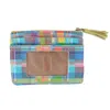 Buxton Women's Madras Vegan Leather Large Id Coin Case In Multi