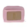 Buxton Women's Solid Colored Pebbled Multi Card Wizard In Pink
