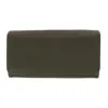 Buxton Women's Solid Colored Vegan Leather Bianca Clutch Wallet In Green