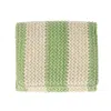 Buxton Women's Striped Straw Vegan Leather Medium Trifold In Green
