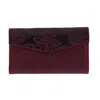 Buxton Women's Tooled Leather Organizer Clutch In Pink