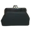 Buxton Women's Triple Frame Coin Purse Wallet In Black