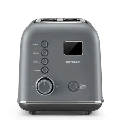 Buydeem Automatic Digital 2-slice Toaster In Ink Grey