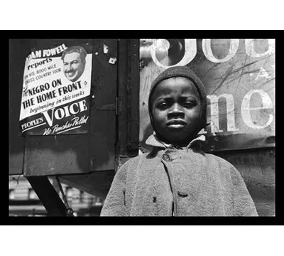 Buyenlarge A Harlem Newsboy By Gordon Parks - Picture Frame Photograph Print In Black;white