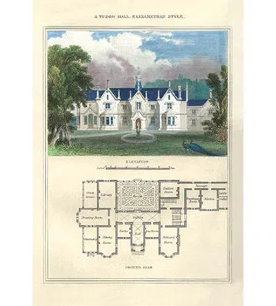 Buyenlarge A Tudor Hall Elizabethan Style By Richard Brown Painting Print In Blue;green;beige