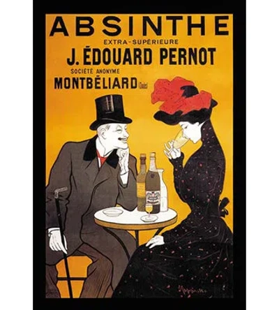 Buyenlarge 'absinthe J. Edouard Pernot' By Leonetto Cappiello Vintage Advertisement In Brown;yellow