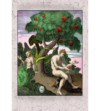 Buyenlarge 'adam And Eve' Graphic Art In Brown;green;red