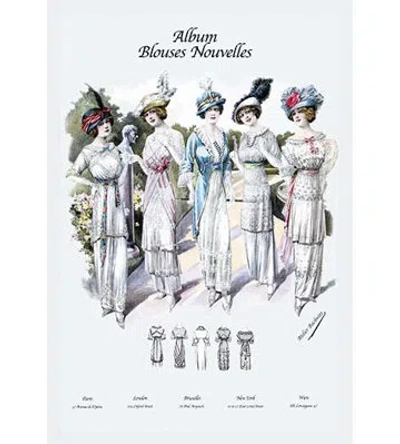 Buyenlarge 'album Blouses Nouvelles 5 Feminine Styles' By Atelier Bachroitz Graphic Art In Blue;gray