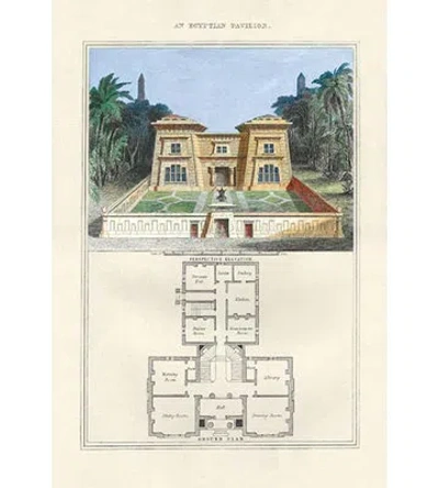 Buyenlarge An Egyptian Pavilion By Richard Brown Painting Print In Blue;green;beige
