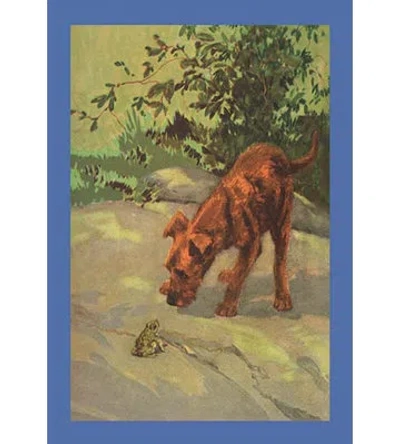 Buyenlarge An Irish Terrier Puppy By Diana Thorne Framed Painting Print In Brown;green