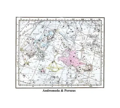Buyenlarge Andromeda And Perseus - Graphic Art Print In White