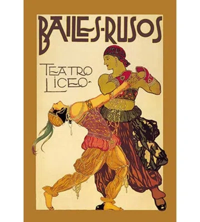 Buyenlarge Bailes Rusuos By Leon Bakst Vintage Advertisement In Beige