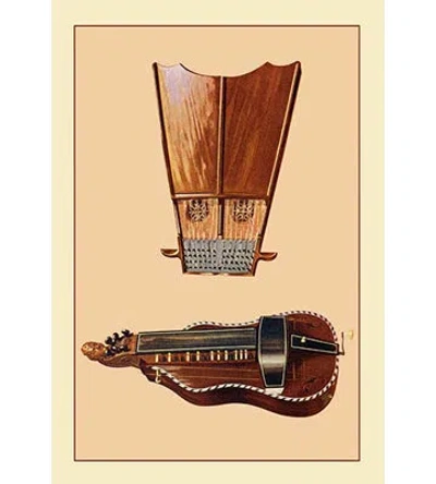 Buyenlarge 'bell-harp And Hurdy Gurdy' By Theodore Thomas Graphic Art In Brown;beige