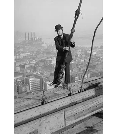 Buyenlarge Cameraman In Suit Holds Onto Photographic Print In Black;white