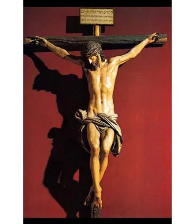 Buyenlarge Christ On The Cross - Graphic Art Print In Brown;red