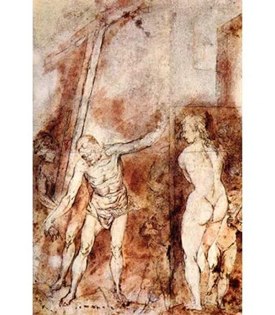 Buyenlarge 'christ' - Print In Brown
