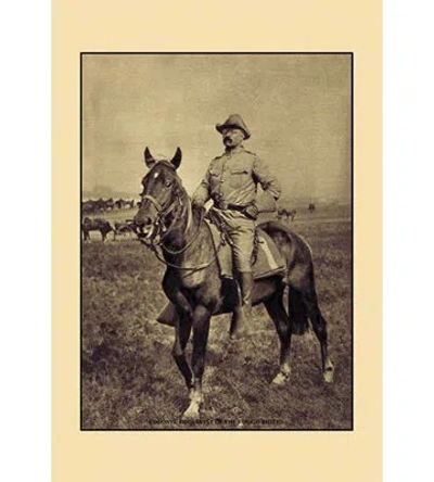 Buyenlarge Colonel Roosevelt Of The Rough Riders Framed Photographic Print In Black;beige
