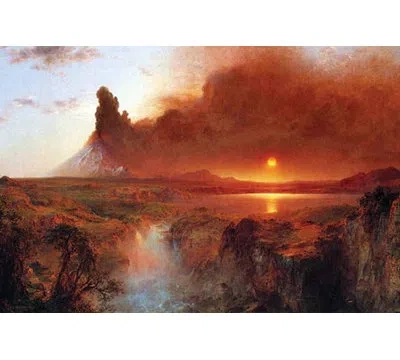 Buyenlarge 'cotopaxi, Ecuador [1]' By Frederic Edwin Church Painting Print In Brown