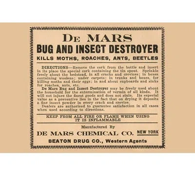 Buyenlarge Dr. Mars Bug And Insect Destroyer - Textual Art In Black