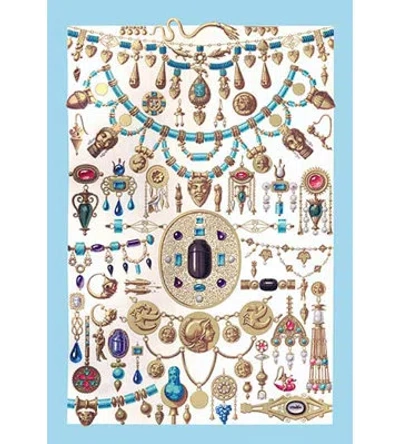 Buyenlarge 'etruscan Jewelry' By Auguste Racinet Graphic Art In Blue;brown