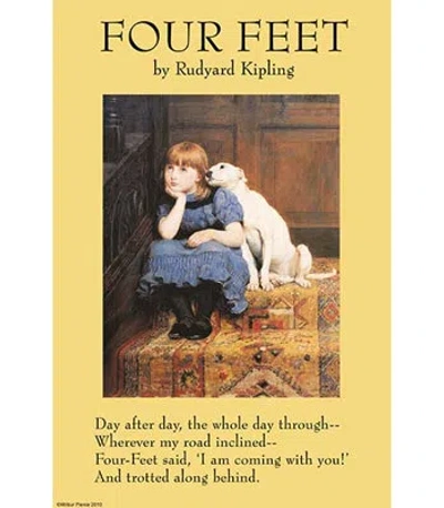Buyenlarge 'four Feet' By Rudyard Kipling Vintage Advertisement In Blue;brown;yellow