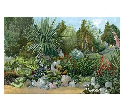 Buyenlarge Garden Painting Print In Green;gray