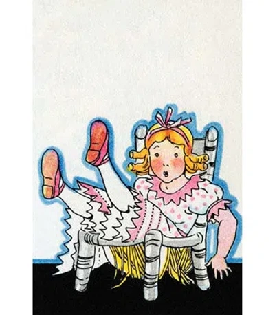 Buyenlarge 'goldilocksbreaks Baby Bear's Chair' Paper Print In Yellow