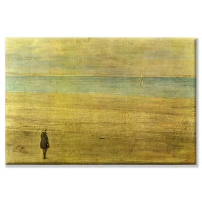 Buyenlarge Harmony Trouville By James Abbott Mcneill Whistler Painting Print On Wrapped Canvas In Green;yellow