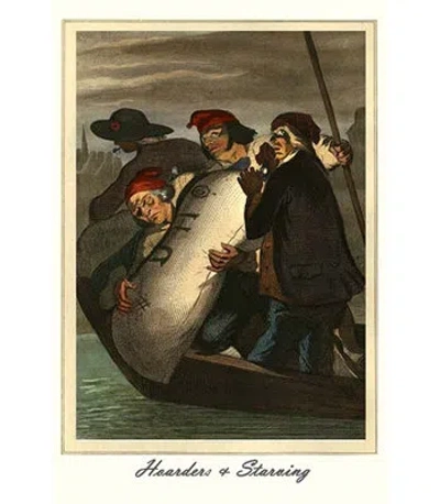 Buyenlarge Hoarders And The Starving - Graphic Art Print In Brown