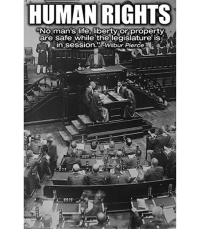 Buyenlarge 'human Rights' By Wilbur Pierce Vintage Advertisement In Black;white