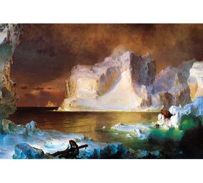 Buyenlarge 'iceberg' By Frederic Edwin Church Painting Print In Blue;brown